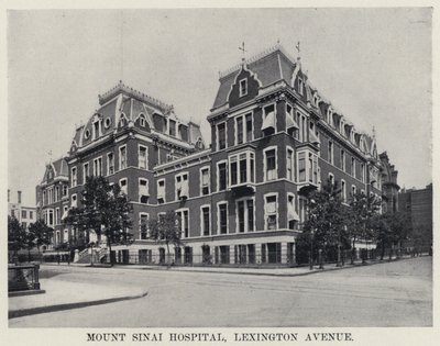 Nemocnice Mount Sinai, Lexington Avenue (černobílá fotografie) od American Photographer