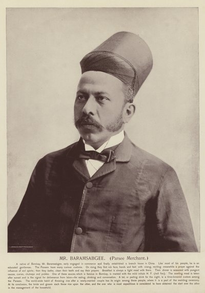 Pan Baramsabgee, Parsee Merchant od American Photographer