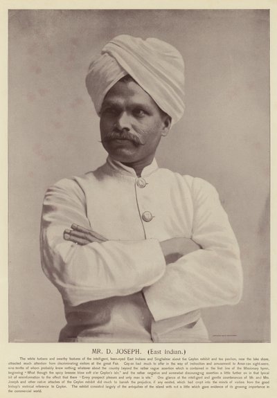 Pan D Joseph, východní Indián od American Photographer