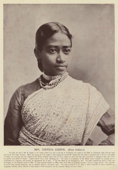 Paní Theresa Joseph, východní Ind od American Photographer