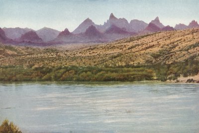 Needles Mountains a Colorado River, Kalifornie (barevné fotografie) od American Photographer