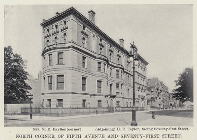 Severní roh Páté Avenue a Sedmdesátá první ulice (černobílá fotografie) od American Photographer
