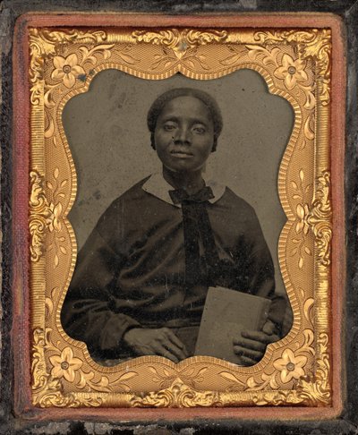 Portrét ženy, c. 1860 (foto) od American Photographer