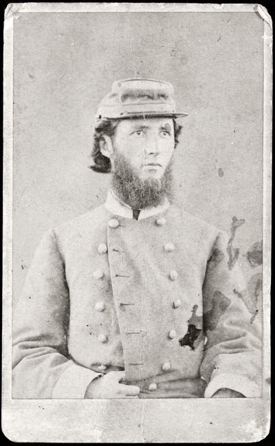 Portrét vojáka (čb fotografie) od American Photographer