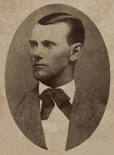 Portrét psance Jesseho Jamese (1847-1882), (foto kabinetu) od American Photographer