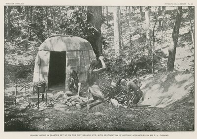 Skupina lomů v omítce zřízená na místě Piney Branch od American Photographer