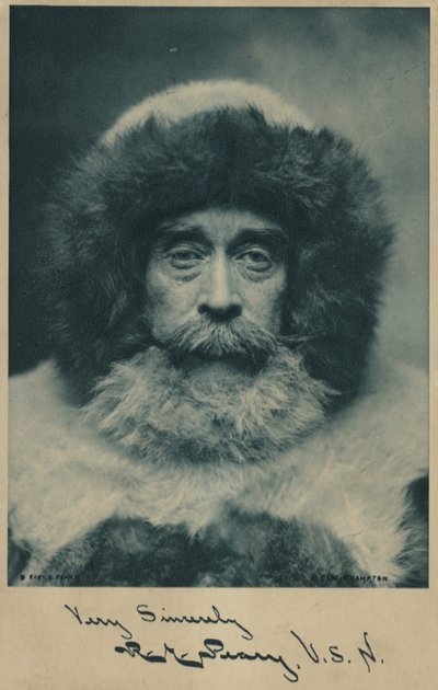 Robert Peary (1856-1920), americký arktický badatel (čb fotografie) od American Photographer