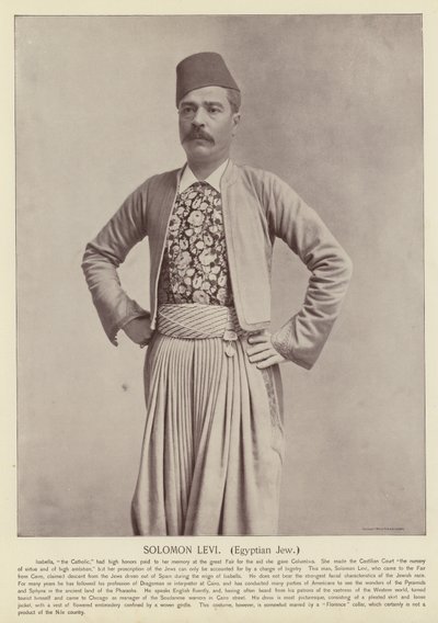 Solomon Levi, egyptský Žid od American Photographer