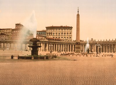 Náměstí svatého Petra ve Vatikánu, Řím, cca 1890-1900 (fotomechanický tisk) od American Photographer