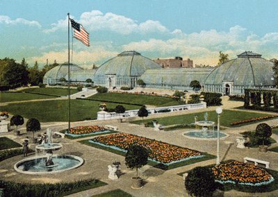 Sunken Gardens and Conservatory, Washington Park (barevné fotografie) od American Photographer