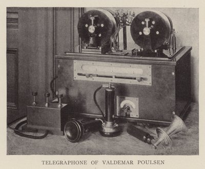 Telegraf Valdemara Poulsena (čb fotografie) od American Photographer