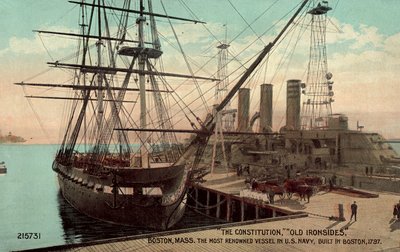 Constitution, Old Ironsides, Boston, Massachusetts, nejslavnější loď amerického námořnictva (barevné foto) od American Photographer