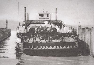 Contra Costa Ferry, kolem roku 1920 (černobílá fotografie) od American Photographer