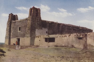 Starý kostel, Pueblo of Acoma, Nové Mexiko (kolorovaná fotografie) od American Photographer