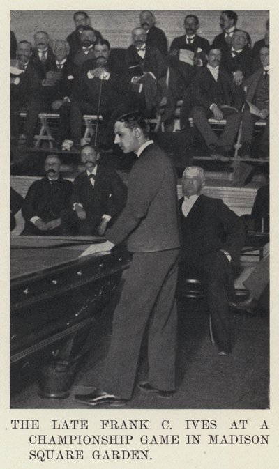 Zesnulý Frank C Ives na mistrovství v Madison Square Garden (černobílá fotografie) od American Photographer