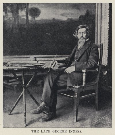 Zesnulý George Inness (černobílá fotografie) od American Photographer