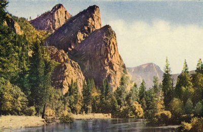 Tři bratři, Yosemitský národní park (barevné foto) od American Photographer