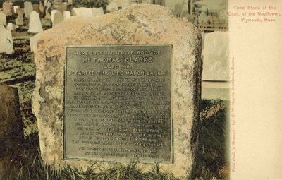 Hrobka kapitána lodi Mayflower, Plymouth, Massachusetts (barevné foto) od American Photographer
