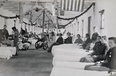 Ward v nemocnici Armory Square, Washington DC, kolem roku 1865 od American Photographer
