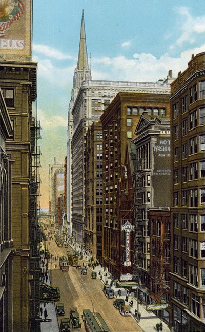 Washington Street, při pohledu na východ od Wells Street (barevné fotografie) od American Photographer