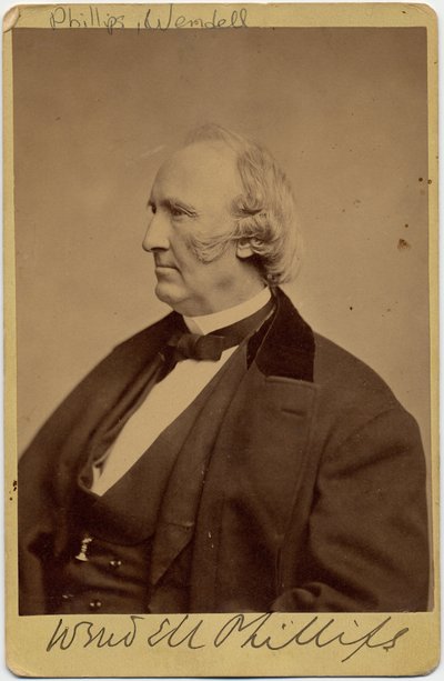 Wendell Phillips (1811-84), americký abolicionista a obhájce domorodých Američanů (foto alba) od American Photographer