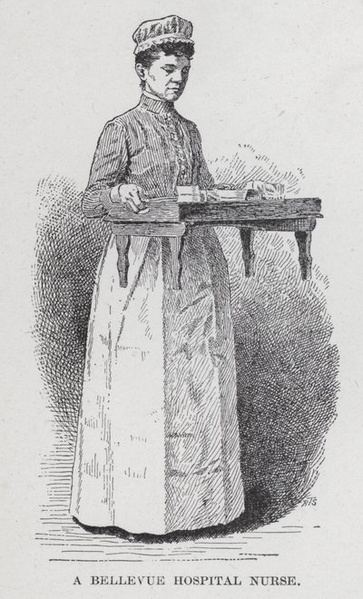 Zdravotní sestra v nemocnici Bellevue (litho) od American School
