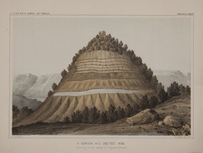 Conical Hill, 500 stop vysoký stojící v údolí Laquna Colorado od American School