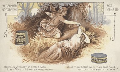 Sen noci svatojánské, dějství II, scéna iii (chromolitho) od American School