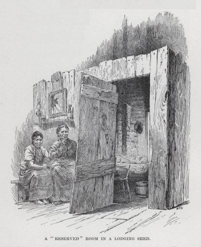 "Rezervovaný" pokoj v ubytovně (litho) od American School
