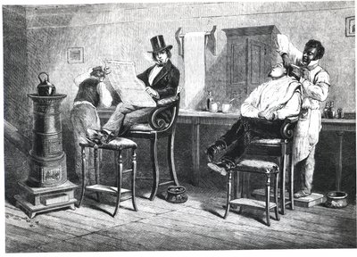 A Richmond Barbers Shop, 1861 od American School