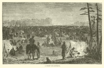 Noční tábor, prosinec 1862 od American School