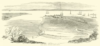 Acquia Creek, Burnsides Base of supply, listopad 1862 od American School