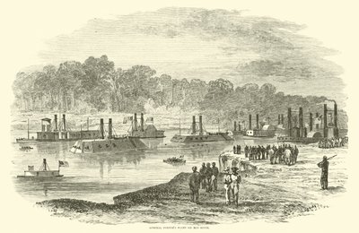 Flotila admirála Porters na Red River, březen 1864 od American School