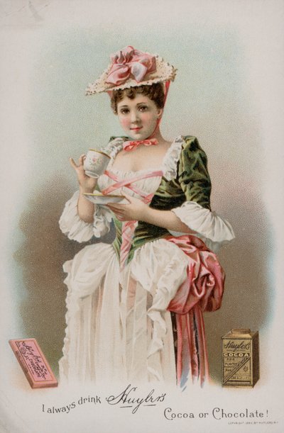 Reklama na kakao a čokoládu na pití Huyler, 1893 od American School