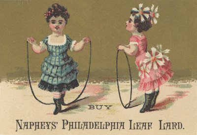 Reklama na Napheys Philadelphia Leaf Lard, cca 1880 od American School