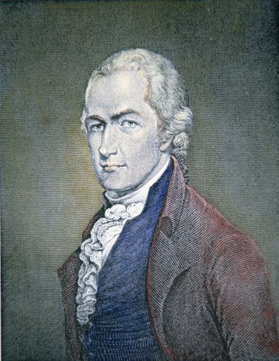 Alexander Hamilton (1755-1804) (kolorovaná rytina) od American School