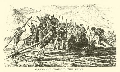 Allemanni překračující Rýn od American School