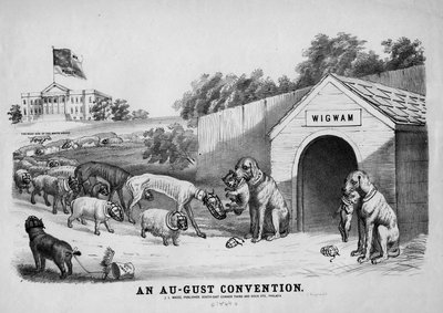 Au-gust Convention, vydané J.L. Magee, Philadelphia, kolem roku 1864 od American School