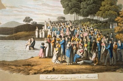 Obřad anabaptistů v Severní Americe od American School