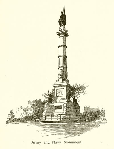 Památník armády a námořnictva, Boston Common od American School