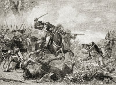 Arnolda v Saratoze, z „Stručné historie Spojených států“, vydaného A. S. Barnes und Co. v roce 1885 od American School