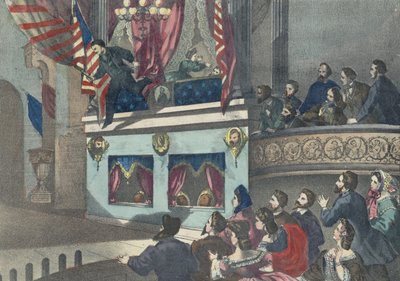 Atentát na prezidenta Abrahama Lincolna, c.1865 od American School