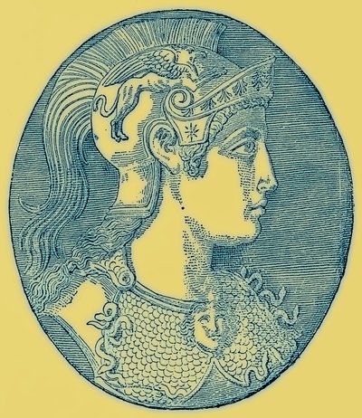 Athene, ilustrace z Dějiny Řecka od Victora Duruye, publikoval 1890 (digitálně vylepšený obrázek) od American School