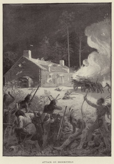Útok na Brookfield (litografie) od American School