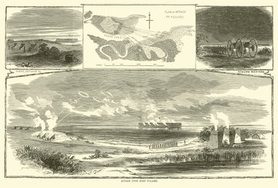 Útok na Fort Pulaski, duben 1863 od American School