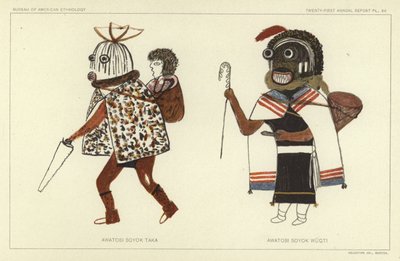 Awatobi Soyok Taka, Awatobi Soyok Wuqti (barevná litografie) od American School