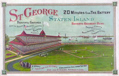 Baseballové hřiště v St. George Park, Staten Island od American School