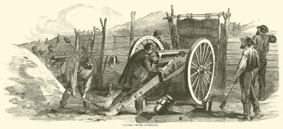 Baterie před Petrohradem, červen 1864 od American School