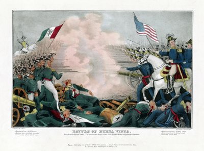 Bitva u Buena Vista, vybojovaná 23. února 1847, americká armáda pod vedením generála Taylora zcela zvítězila od American School