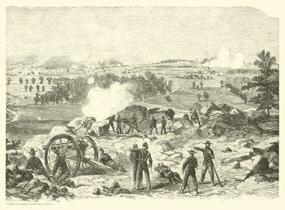Bitva u Gettysburgu, Summit of Little Round Top, 2. července, července 1863 od American School